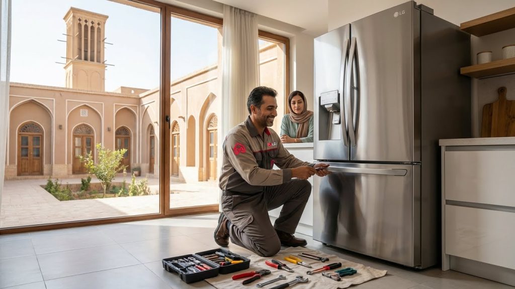 تعمیر یخچال فریزر ال جی یزد